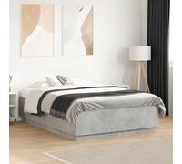 Bed Frame Bedroom Bed Base Bedstead Mattress Foundation Engineered Wood vidaXL