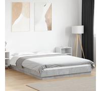 vidaXL Bed Frame without Mattress Concrete Grey 120x190 cm Small Double