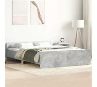 Bed Frame without Mattress Concrete Grey 120x200 cm