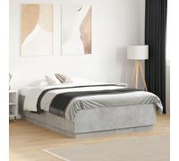 Bed Frame Bedroom Bed Base Bedstead Mattress Foundation Engineered Wood vidaXL