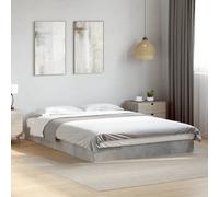 Bed Frame Base Bedstead Concrete Grey 140x200 cm Engineered Wood vidaXL