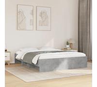 vidaXL Bed Frame without Mattress Concrete Grey 160x200cm Engineered Wood