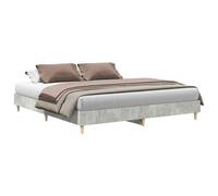 vidaXL Bed Frame without Mattress Concrete Grey 160x200cm Engineered Wood