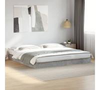 Bed Frame Concrete Grey 180x200 cm Engineered Wood Super King Platform Slatted. [EEK: A]