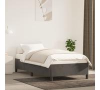 vidaXL Bed Frame without Mattress Dark Grey 90x190 cm Single Single Velvet