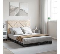 vidaXL Bed Frame without Mattress Grey 160x200 cm Solid Wood Pine