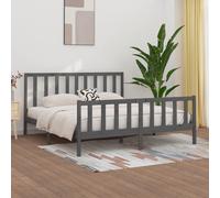 (grey, 200 x 200 cm) vidaXL Solid Wood Bed Frame Home Wooden Bedstead Bed Base Multi Colours/Sizes
