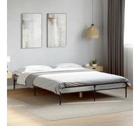 Vidaxl Bed Frame Without Mattress Grey Sonoma 120X190 Cm Small Double