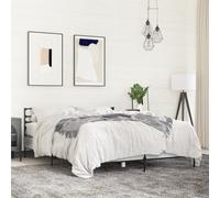 vidaXL Bed Frame without Mattress Grey Sonoma 120x200 cm