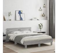 Vidaxl Bed Frame Without Mattress Grey Sonoma 140X200 Cm