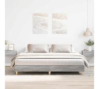 Bed Frame No Mattress Engineered Wood Bed Base Single Bed Double Bed vidaXL