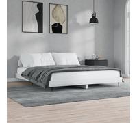 vidaXL Bed Frame High Gloss White 180x200 cm Super King Engineered Wood UK GF0