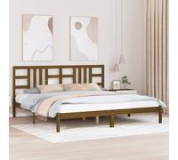 vidaXL Bed Frame Honey Brown Solid Wood 200x200 cm (3105428), Brown