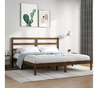 (honey brown, 200 x 200 cm) vidaXL Solid Wood Pine Bed Frame Wooden Platform Bed Multi Colours Multi Sizes