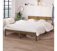 (honey brown, 120 x 200 cm) vidaXL Solid Wood Pine Bed Frame Platform Wooden Bed Base Multi Colours/Sizes