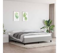 vidaXL Bed Frame without Mattress Light Grey Super King Fabric