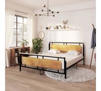 vidaXL Bed Frame Home Metal Bed Base Mattress Foundation 180x200 cm Super King