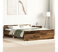 vidaXL Bed Frame without Mattress Old Wood 120x190cm Engineered Wood