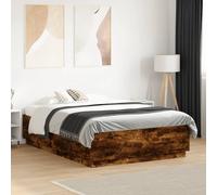 Bed Frame Bedroom Bed Base Bedstead Mattress Foundation Engineered Wood vidaXL