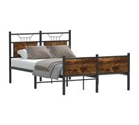 Bed Frame without Mattress Engineered Wood Bed Base Single Bed vidaXL