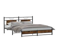 Bed Frame without Mattress Engineered Wood Bed Base Single Bed vidaXL