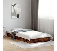 Bed Frame Base Smoked Oak 75x190 cm Small Single Engineered Wood vidaXL