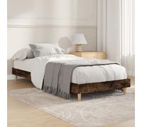 (smoked oak, 75 x 190 cm) vidaXL Bed Frame Home Bedroom Bed Base Bedstead Platform Bed Engineered Wood