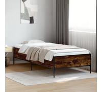 vidaXL Bed Frame without Mattress Smoked Oak 90x200 cm