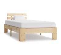 vidaXL Bed Frame without Mattress Solid Pine Wood 90x200 cm