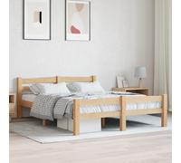 vidaXL Bed Frame without Mattress Solid Pinewood 120x200 cm