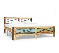 vidaXL Bed Frame without Mattress Solid Reclaimed Wood 180x200 cm Super King