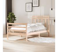 vidaXL Bed Frame without Mattress Solid Wood 100x200 cm