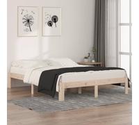 vidaXL Bed Frame without Mattress Solid Wood 150x200cm King Size
