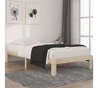 vidaXL Bed Frame without Mattress Solid Wood Pine 100x200cm