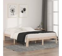 Bed Frame Wooden Bedstead Bed Base Mattress Foundation Solid Wood Pine vidaXL