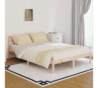 vidaXL Bed Frame without Mattress Solid Wood Pine 140x200cm