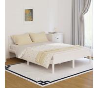 vidaXL Day Bed Solid Wood Pine 140x200 cm Double White UK NEW