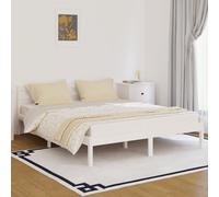 (white, 160 x 200 cm) vidaXL Solid Wood Pine Day Bed Sleepover Overnight Bed Multi Colours/Sizes