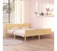 (brown, 180 x 200 cm) vidaXL Solid Wood Pine Bed Frame Wooden Bedstead Base Multi Sizes/Colours