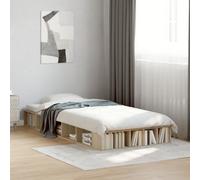 Vidaxl Bed Frame Without Mattress Sonoma Oak 100X200 Cm