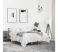 vidaXL Bed Frame without Mattress Sonoma Oak 140x190 cm
