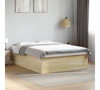 Vidaxl Bed Frame Without Mattress Sonoma Oak 150X200 Cm King Size