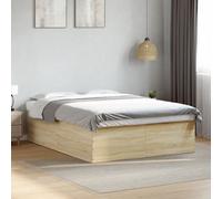 Vidaxl Bed Frame Without Mattress Sonoma Oak 150X200 Cm King Size