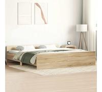 vidaXL Bed Frame without Mattress Sonoma Oak 160x200 cm