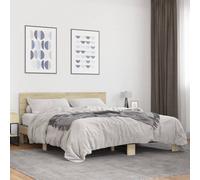 vidaXL Bed Frame without Mattress Sonoma Oak 160x200 cm