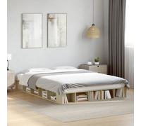 vidaXL Bed Frame without Mattress Sonoma Oak 160x200 cm