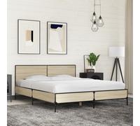 vidaXL Bed Frame without Mattress Sonoma Oak 160x200 cm