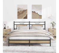 Bed Frame without Mattress Engineered Wood Bed Base Single Bed vidaXL