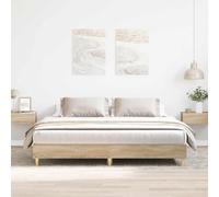 vidaXL Bed Frame without Mattress Sonoma Oak 160x200cm Engineered Wood
