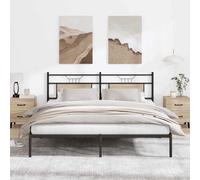 vidaXL Bed Frame without Mattress Sonoma Oak 183x203 cm Engineered Wood